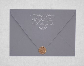Smoke Gray Euro Flap Envelopes | Grey Wedding Envelopes