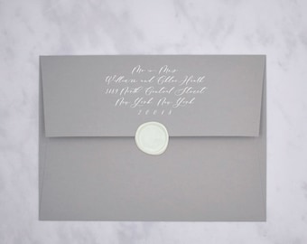 Real Grey Straight Flap Envelopes