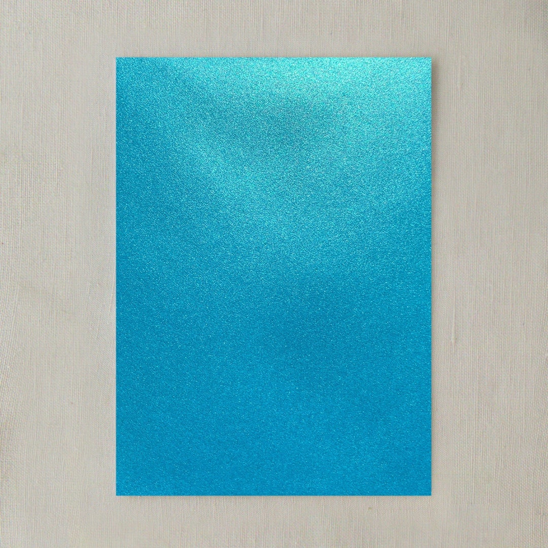 Metallic Teal Cardstock Paper Turquoise Metallic Paper Etsy