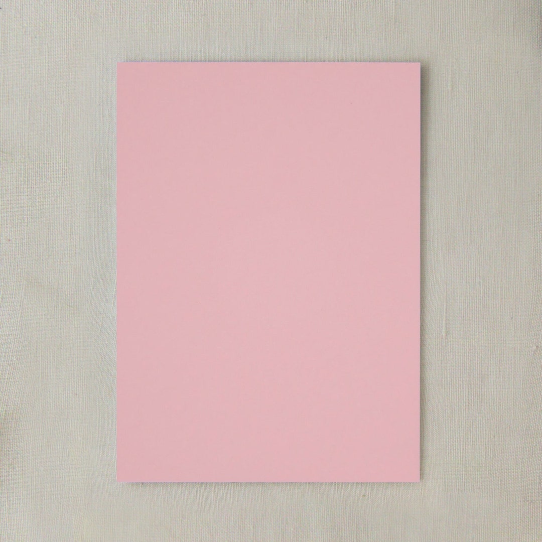 Baby Pink Cardstock Paper Etsy