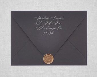 Ebony Black Euro Flap Envelopes | Black Pointed Flap Envelopes
