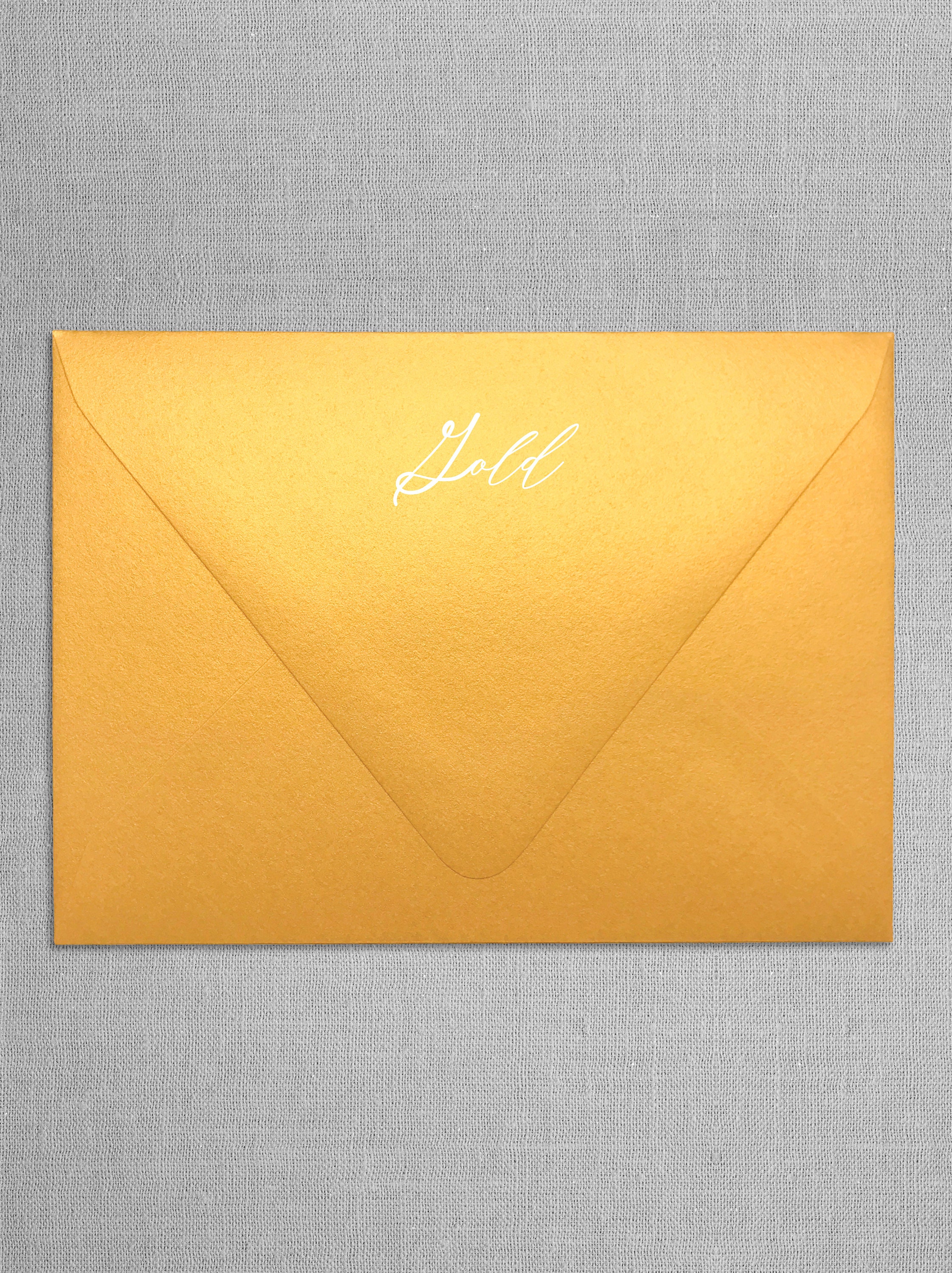 Metallic A8 Envelope Metallic Envelopes A8 Envelopes Etsy