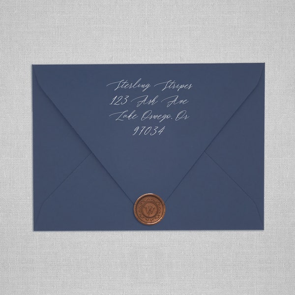 Cobalt Euro Flap Envelopes | Navy Blue Pointed Flap Envelopes