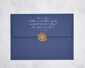 Sapphire Straight Flap Envelopes | Dark Blue Envelopes