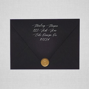 Ultra Black Euro Flap Envelopes | Black Pointed Flap Envelopes