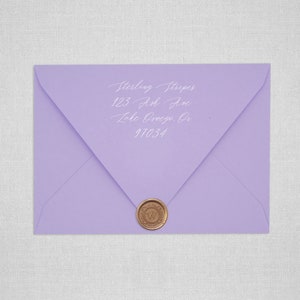 Lavender Wedding Envelopes | Pointed Flap Envelopes