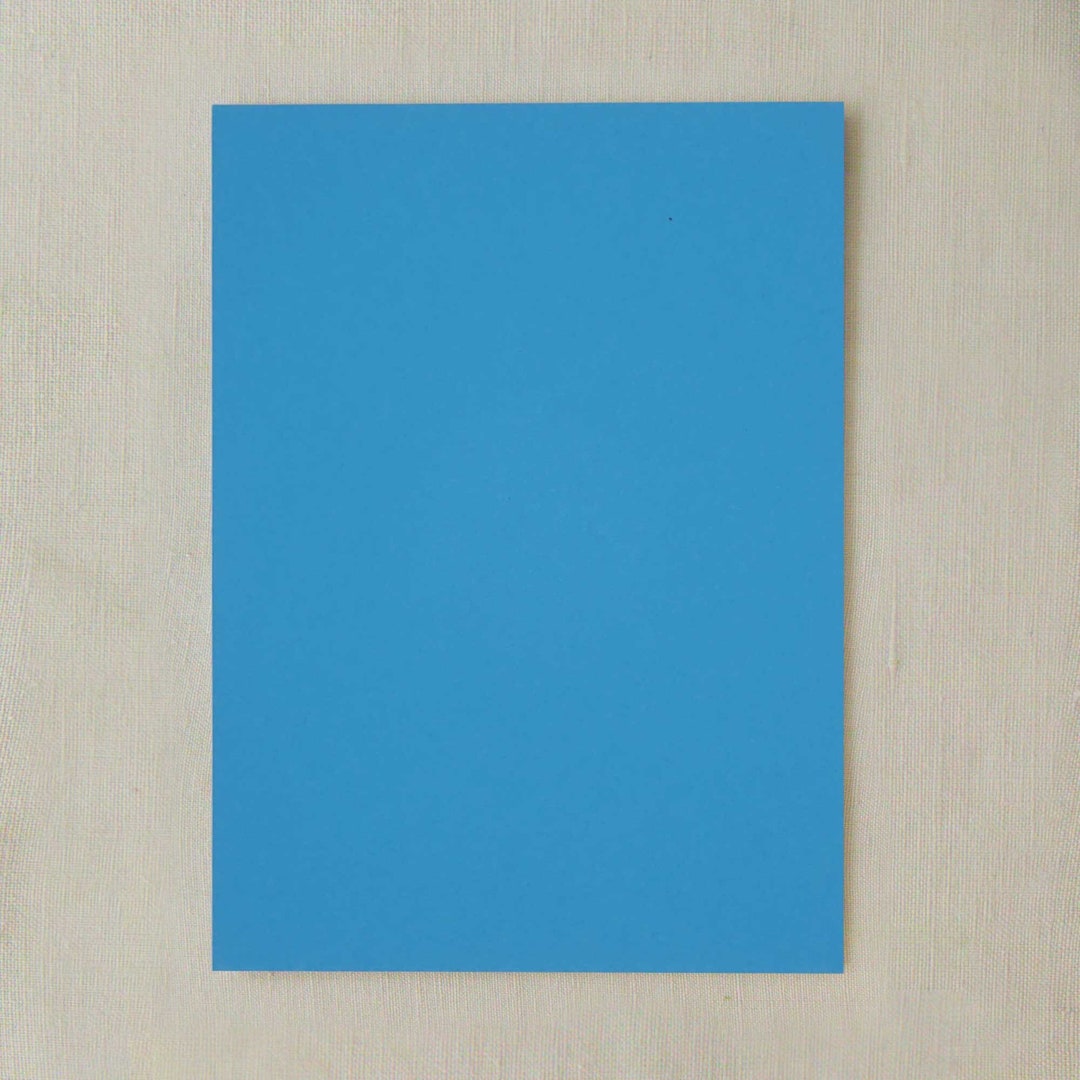 Bright Blue Cardstock Paper Etsy