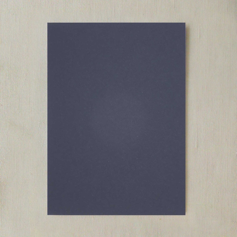 Dark Navy Blue Cardstock Paper Etsy