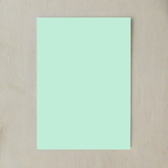 Mint Green Cardstock Paper 