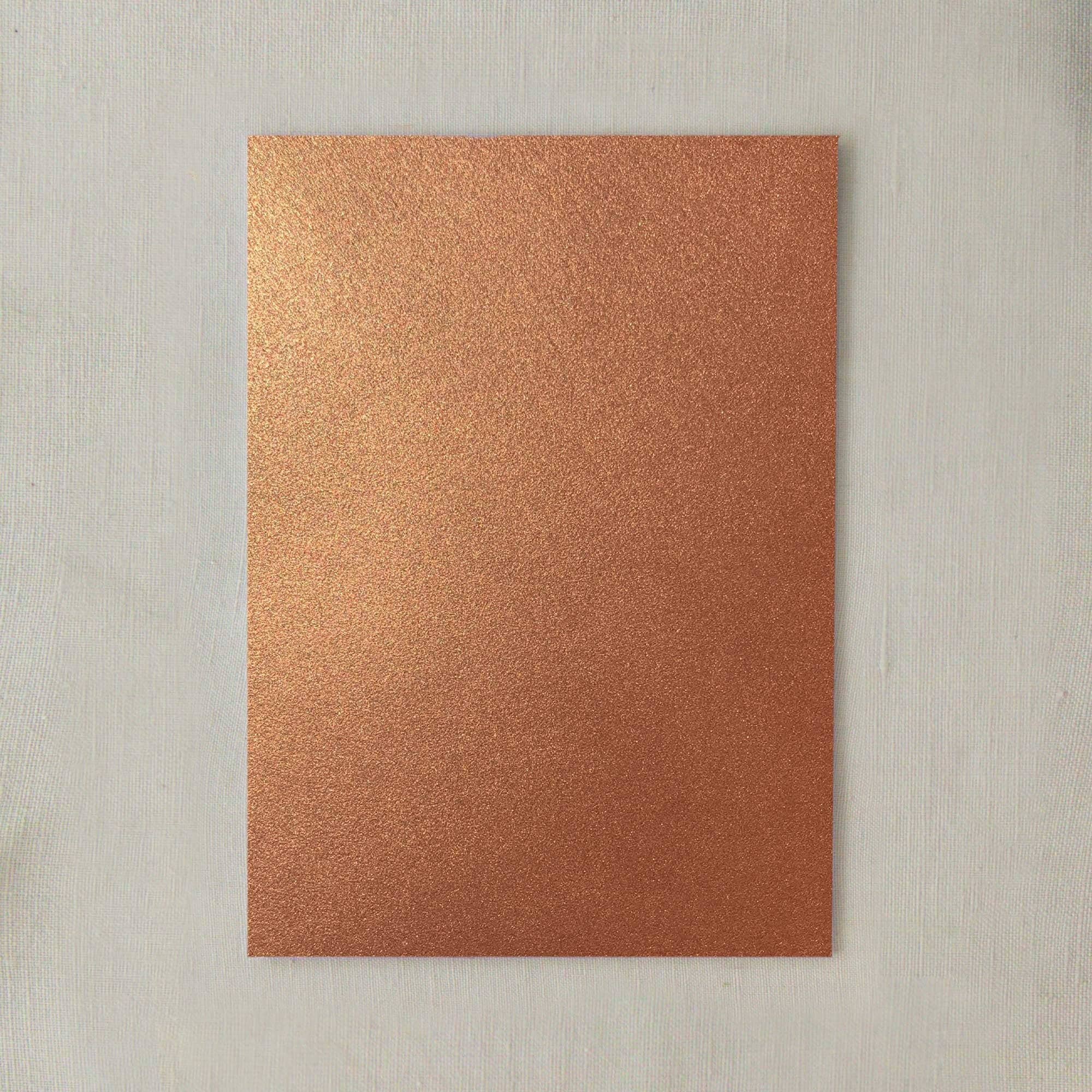 Copper Metallic Cardstock Paper - Etsy