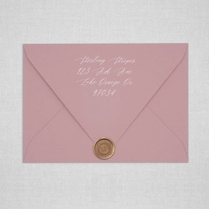 Dusty Pink Euro Flap Envelopes | Pointed Flap Envelopes
