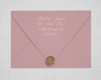 Dusty Pink Euro Flap Envelopes | Pointed Flap Envelopes