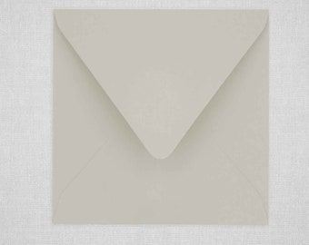 Busta quadrata metallica / Buste metalliche / Buste nuziali quadrate / 6,5" x 6,5"