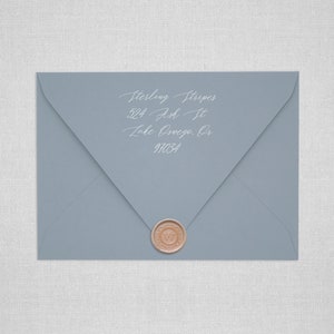 Dusty Blue Euro Flap Envelopes | Dusty Blue Pointed Flap Envelopes