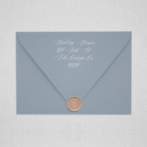 Dusty Blue Euro Flap Envelopes | Dusty Blue Pointed Flap Envelopes