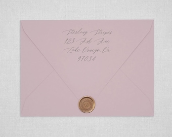 Cipria Wedding Envelopes | Dusty Pink Pointed Flap Envelopes