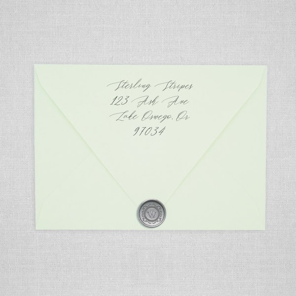 Pistachio Euro Flap Envelopes | Light Green Pointed Envelopes