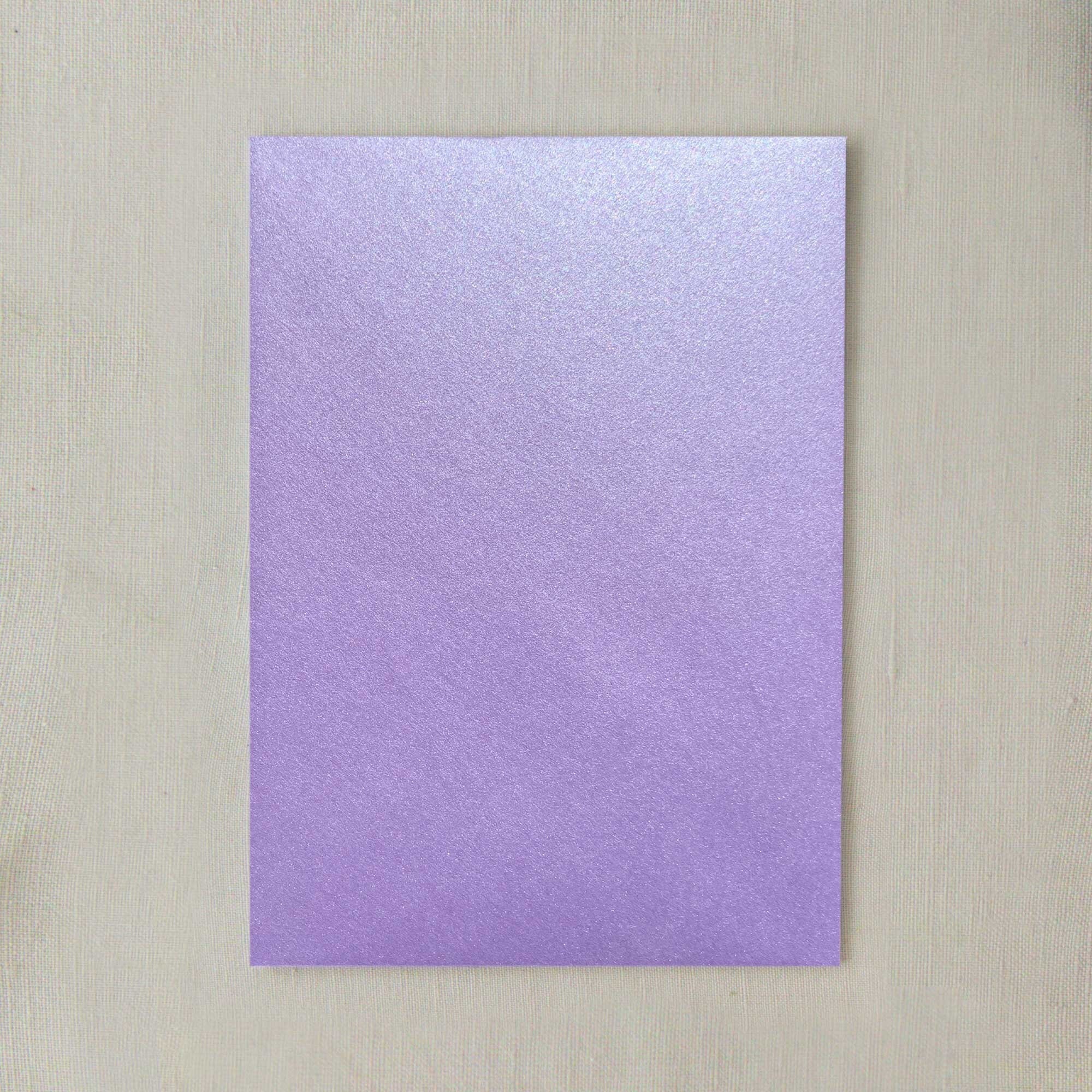 Light Purple Metallic Cardstock Paper