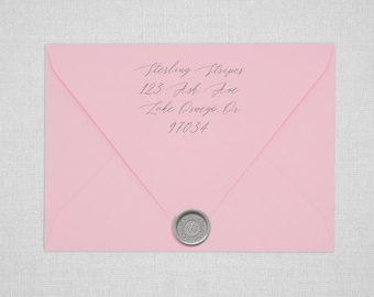 Candy Pink Wedding Envelopes | Light Pink Pointed Flap Envelopes