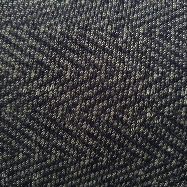 Fischgrätmuster Jacquard Sweat - schwarz denim