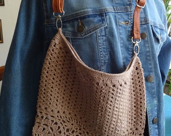 crochet net, shopper, cotton net, crochet bag, shopping net, crochet, tote bag with granny square, crocheted bag,