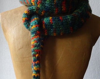 Loop scarf, collar scarf, neck warmer, thick scarf, loop, colorful long scarf, gift for mom, Christmas gift, winter warm loop,