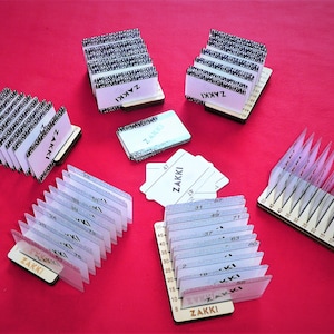 ZAKKI el nuevo juego de Racko para hasta 6 jugadores juego de cartas tableros de madera