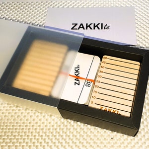 ZAKKI-le el nuevo juego de mesa de viaje de Racko juego de cartas tableros de madera