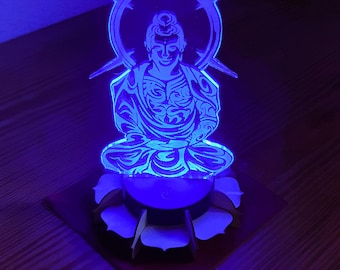 Buddha Nachtlicht Ambientelicht Stimmungslicht mit Fernbedienung und Farbwahl