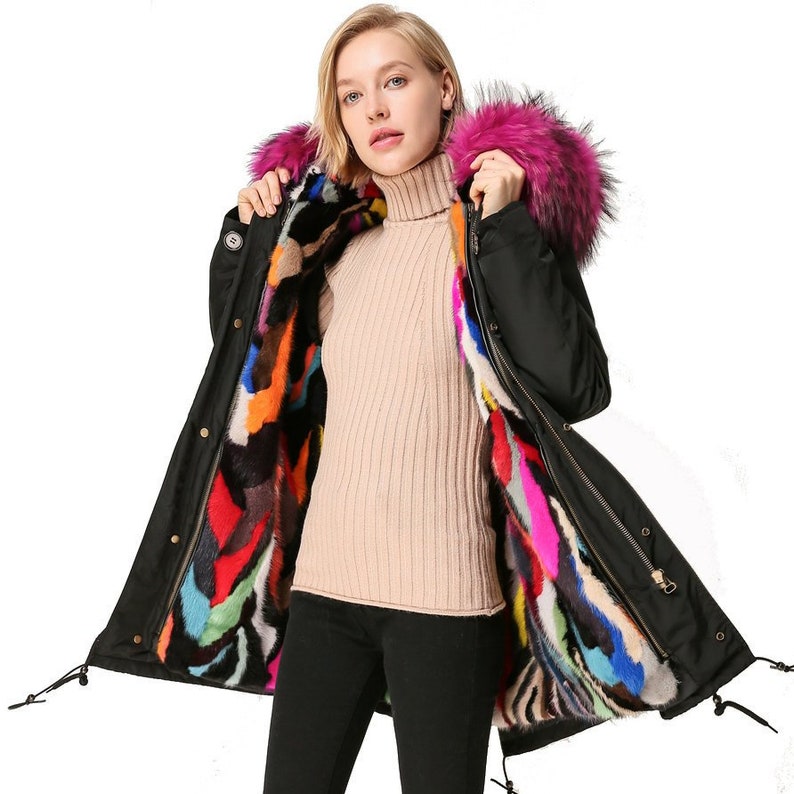 mink lined parka