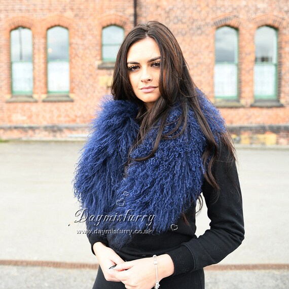 Detachable Tibetan Lamb Fur Collar Real Fur Collar Real Fur Scarf