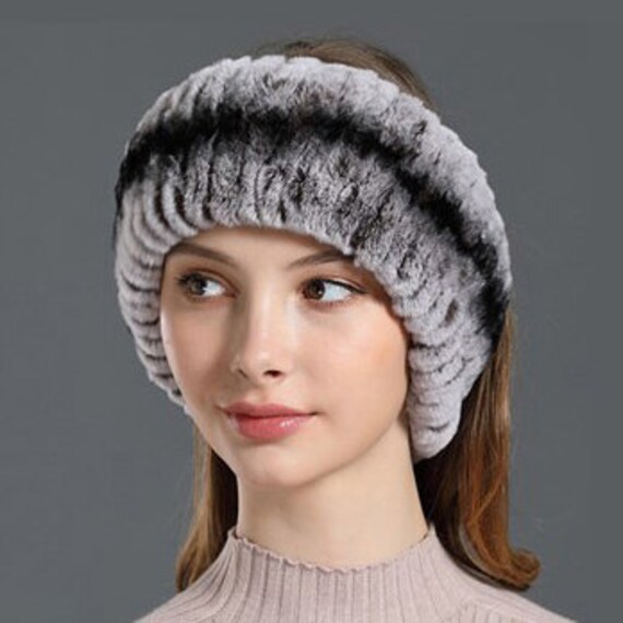 DAYMISFURRYUK Rex Rabbit Fur Headband / Neckwarmer