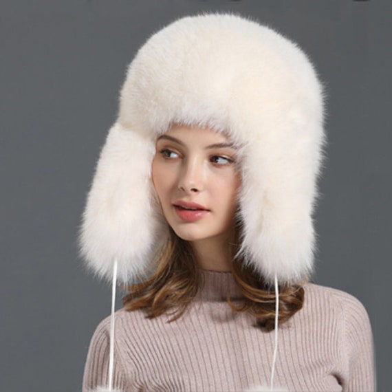 Unisex Fur Trapper Hat Winter Hat Protection Ear Muff Fashion