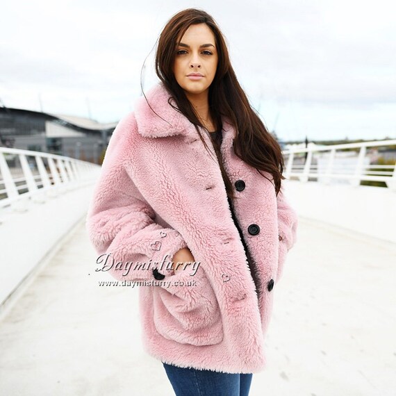 pink teddy bear jacket