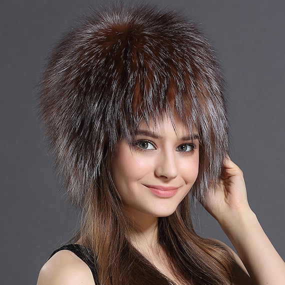 Fox Fur Hat / Fashion Fur Hats, Winter Hat, Real Fur Hat, Women Hat