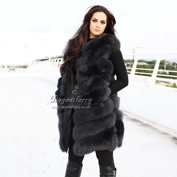 faux gilet black