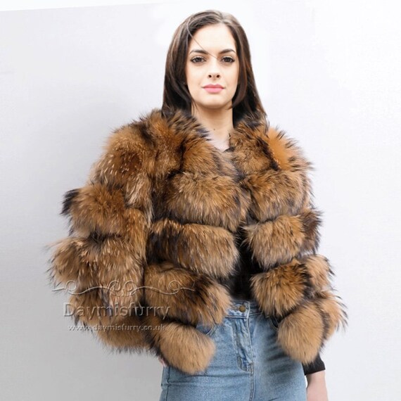 racoon fur coat for sale