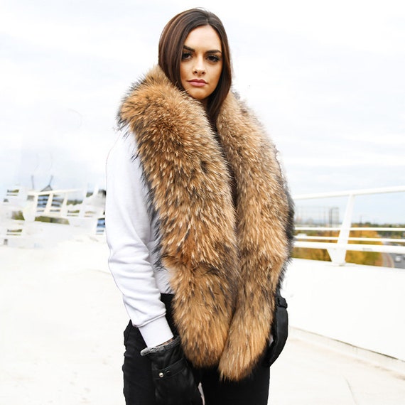 racoon fur collar