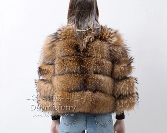 racoon fur coat for sale