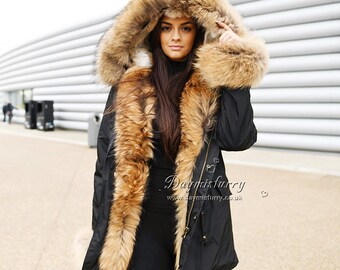 genuine fur lined parka