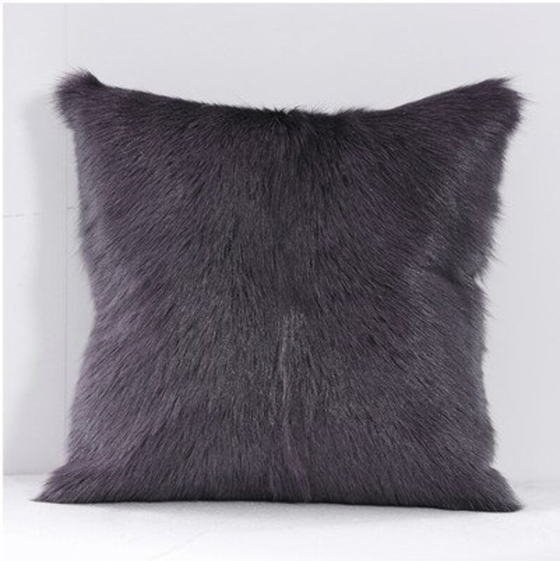 Goat Lamb Fur Pillow Case Cushion Cover Real Fur Pillow Case