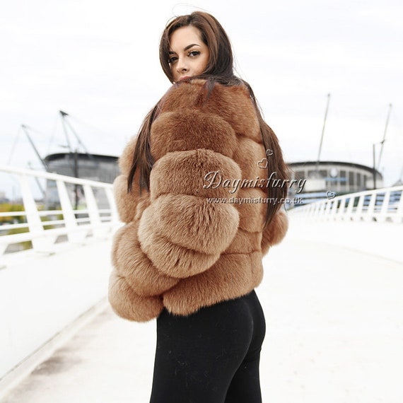 Fox Fur Coat Real Fur Coat Real Fur Jacket Winter Coat 