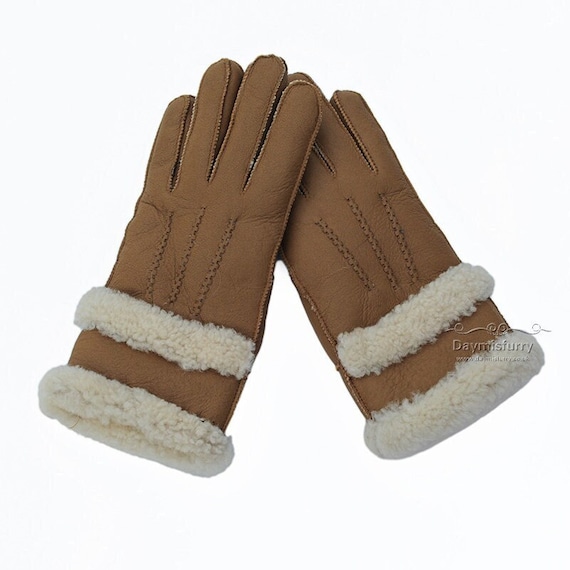 logica Vijftig aardolie Premium Hand Genaaid Shearling Schapenvacht Handschoenen voor - Etsy  Nederland
