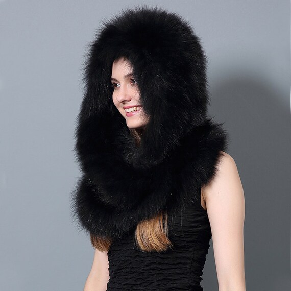 Black Fox Fur Hats / Women's Winter 