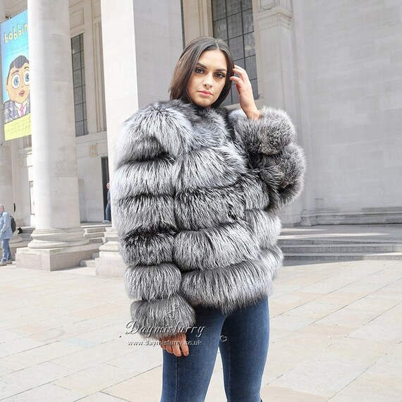 Monogram Shearling Coat - Luxury Grey