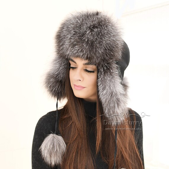 Waterproof Fabric Russian Fur Hat 