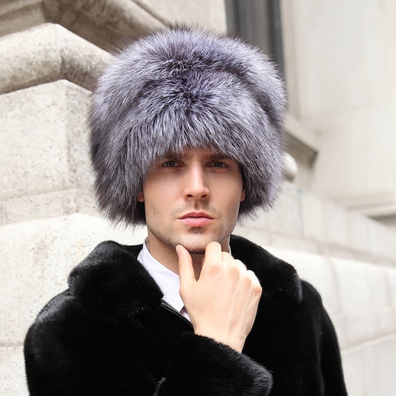 Cappello da uomo con coda di volpe di volpe argentata | Etsy Italia