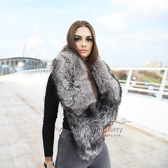 real fur snood