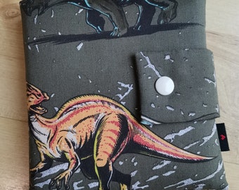 Genähte Pixi-/Mini-Bücherhülle Mäppchen "Dinosaurier"