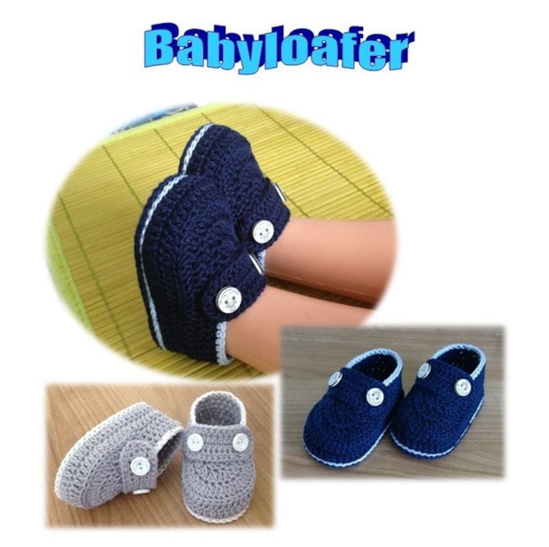 eBook Häkelanleitung Babyschuhe Loafer Bild 1